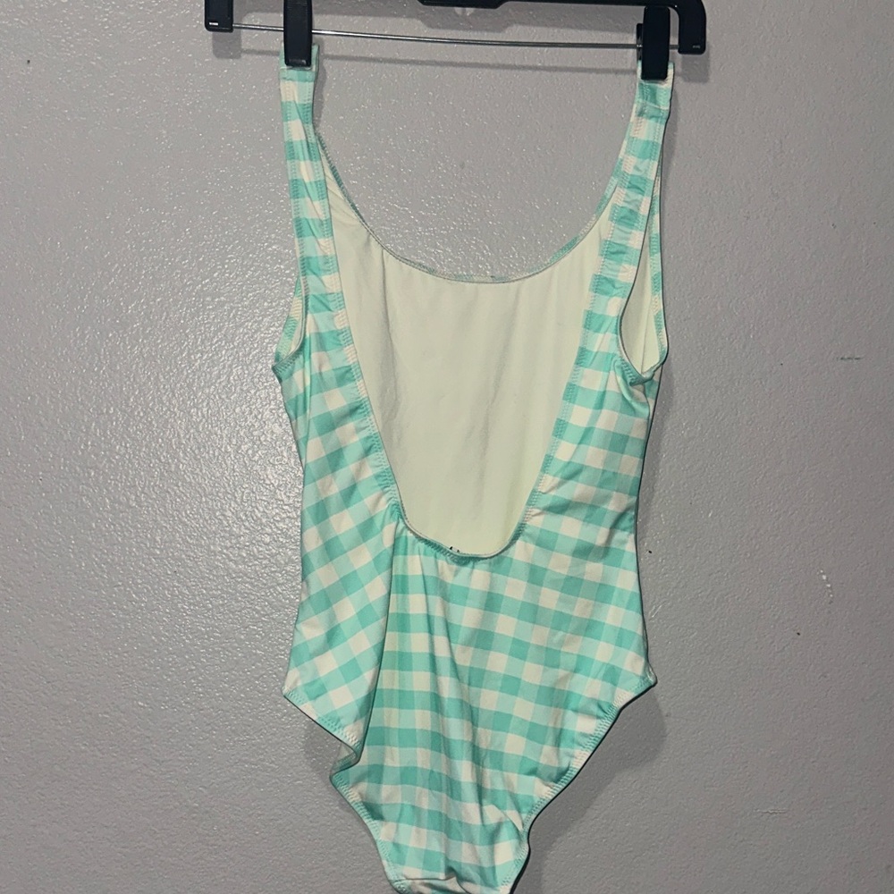 Solid & Striped Mint Checkered One-Piece Swimsuit - image 4